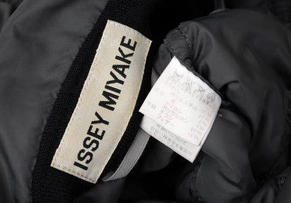 ISSEY MIYAKE Puckering Mixed Material Jacket Charcoal Size 3