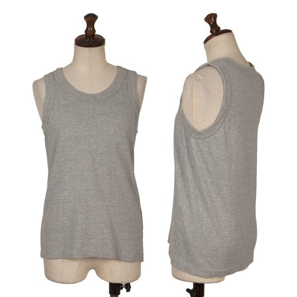 JUNYA WATANABE COMME des GARCONS Cotton Tank Top Gray Size S