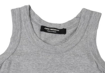 JUNYA WATANABE COMME des GARCONS Cotton Tank Top Gray Size S