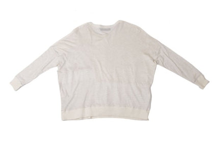 gomme Mixed Panel Design T-Shirt Off-White Size M