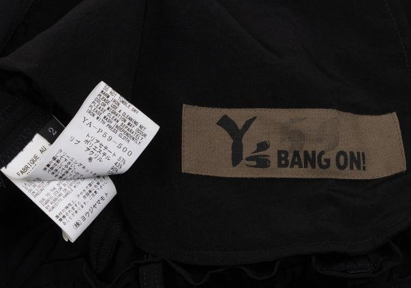 Y's BANG ON! Triacetate Zip Pocket Tapered Pants Size 2