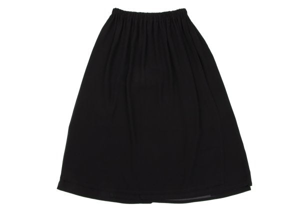 COMME des GARCONS Layered Polyester Skirt Black Size M