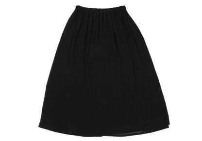 COMME des GARCONS Layered Polyester Skirt Black Size M