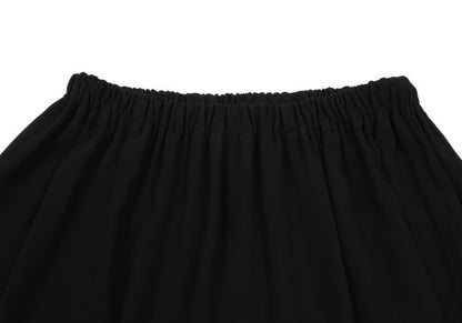 COMME des GARCONS Layered Polyester Skirt Black Size M