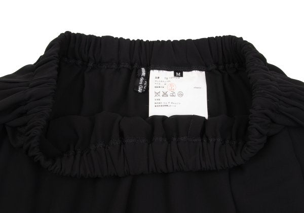 COMME des GARCONS Layered Polyester Skirt Black Size M