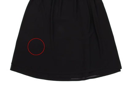 COMME des GARCONS Layered Polyester Skirt Black Size M