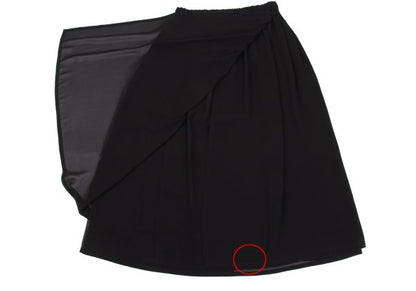 COMME des GARCONS Layered Polyester Skirt Black Size M