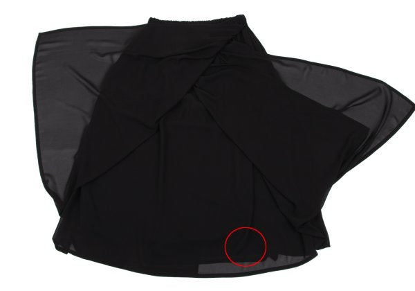 COMME des GARCONS Layered Polyester Skirt Black Size M
