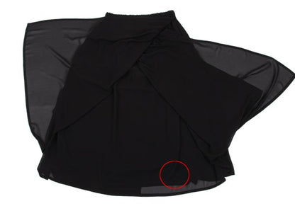 COMME des GARCONS Layered Polyester Skirt Black Size M