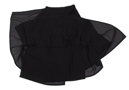 COMME des GARCONS Layered Polyester Skirt Black Size M
