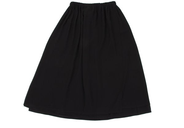 COMME des GARCONS Layered Polyester Skirt Black Size M