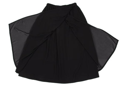 COMME des GARCONS Layered Polyester Skirt Black Size M