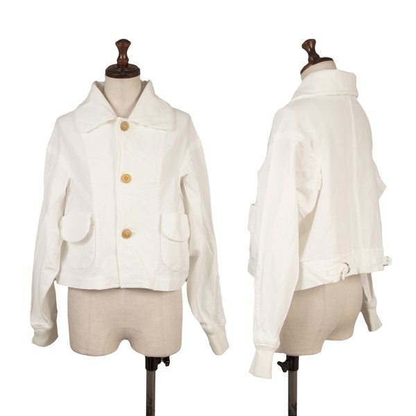 COMME des GARCONS Polyester Short Jacket White Size S