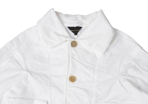 COMME des GARCONS Polyester Short Jacket White Size S