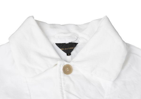 COMME des GARCONS Polyester Short Jacket White Size S