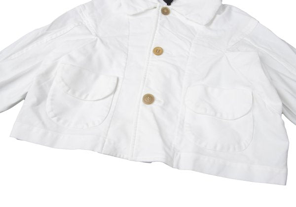 COMME des GARCONS Polyester Short Jacket White Size S