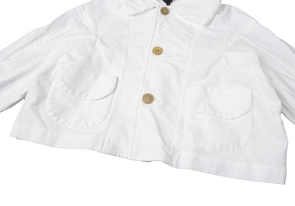 COMME des GARCONS Polyester Short Jacket White Size S