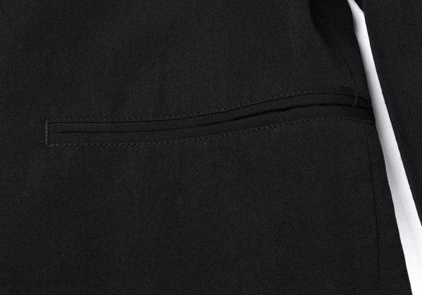 Yohji Yamamoto POUR HOMME Wool Design Jacket Black Size M