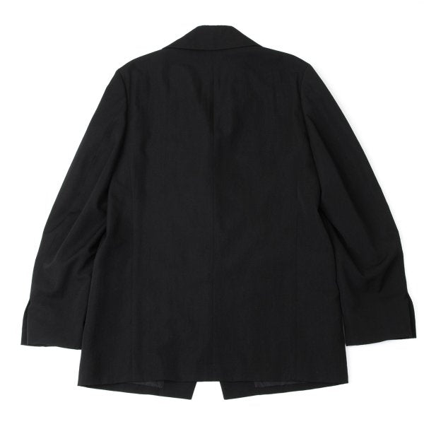 Yohji Yamamoto POUR HOMME Wool Design Jacket Black Size M
