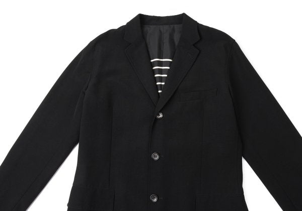 Jean Paul GAULTIER HOMME Wool Stripe Jacket Black Size 50