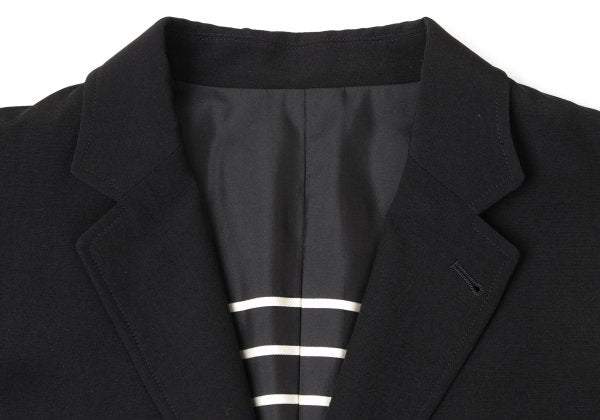 Jean Paul GAULTIER HOMME Wool Stripe Jacket Black Size 50