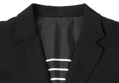 Jean Paul GAULTIER HOMME Wool Stripe Jacket Black Size 50