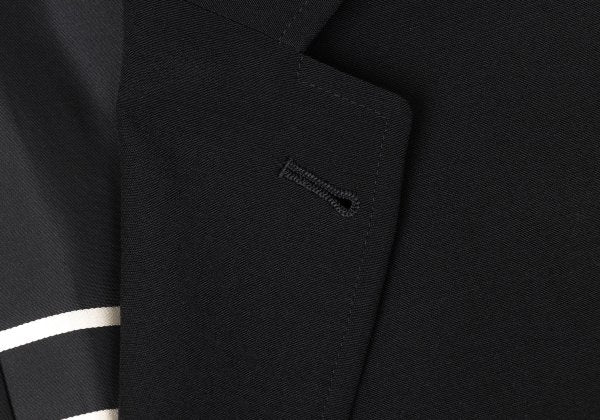 Jean Paul GAULTIER HOMME Wool Stripe Jacket Black Size 50