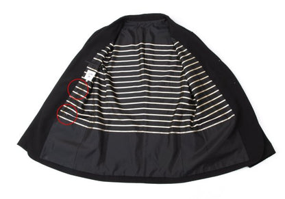 Jean Paul GAULTIER HOMME Wool Stripe Jacket Black Size 50