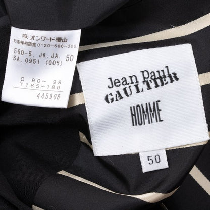 Jean Paul GAULTIER HOMME Wool Stripe Jacket Black Size 50