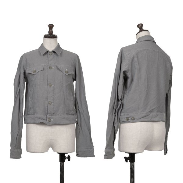 COMME des GARCONS Dyed Polyester Trucker Jacket Gray Size M