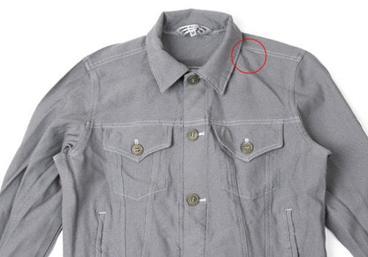 COMME des GARCONS Dyed Polyester Trucker Jacket Gray Size M