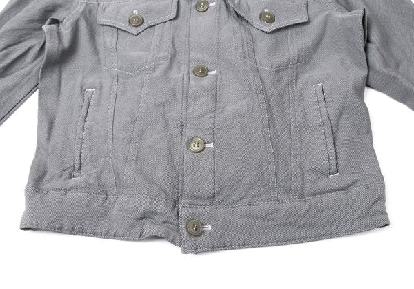 COMME des GARCONS Dyed Polyester Trucker Jacket Gray Size M