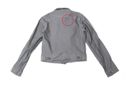 COMME des GARCONS Dyed Polyester Trucker Jacket Gray Size M