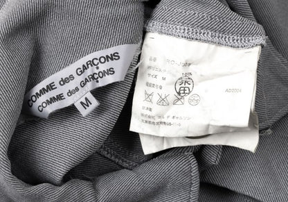 COMME des GARCONS Dyed Polyester Trucker Jacket Gray Size M