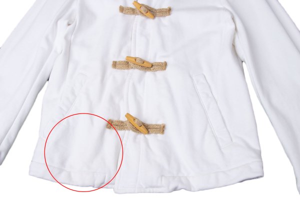 COMME des GARCONS SHIRT Cotton Sweat Jacket White Size L