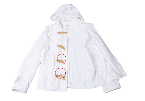 COMME des GARCONS SHIRT Cotton Sweat Jacket White Size L
