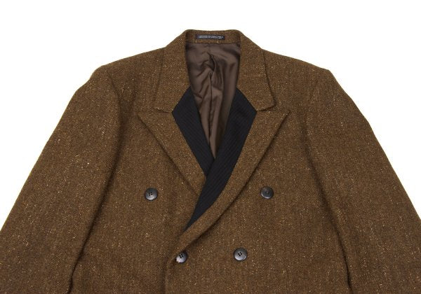 Yohji Yamamoto POUR HOMME Wool Stripe Jacket Brown Size M