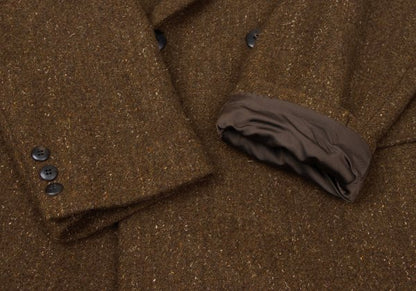 Yohji Yamamoto POUR HOMME Wool Stripe Jacket Brown Size M