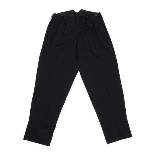 Yohji Yamamoto POUR HOMME Wool Stripe Pants Black Size M