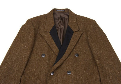 Yohji Yamamoto POUR HOMME 80s Wool Stripe Brown Black Size M