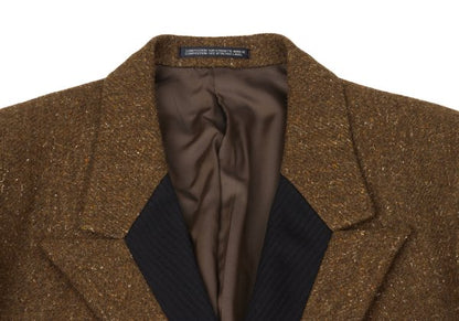 Yohji Yamamoto POUR HOMME 80s Wool Stripe Brown Black Size M