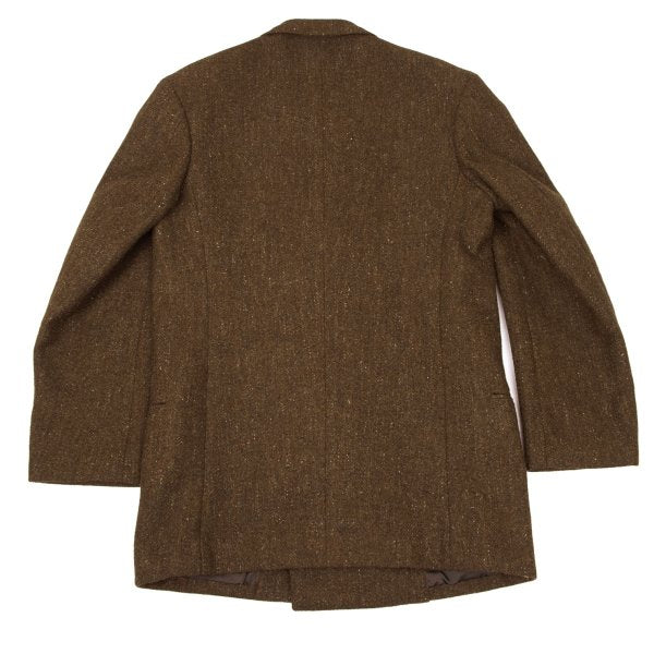 Yohji Yamamoto POUR HOMME 80s Wool Stripe Brown Black Size M
