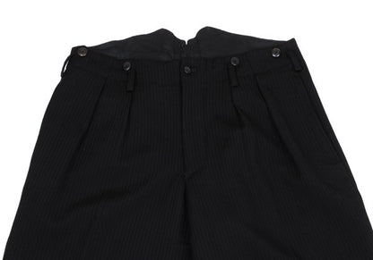 Yohji Yamamoto POUR HOMME 80s Wool Stripe Brown Black Size M
