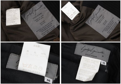 Yohji Yamamoto POUR HOMME 80s Wool Stripe Brown Black Size M