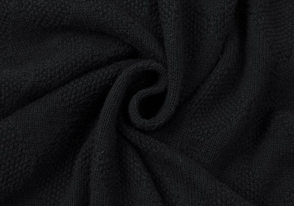 Y's for men Diamond Weave Sleeveless Hoodie Black Size 3
