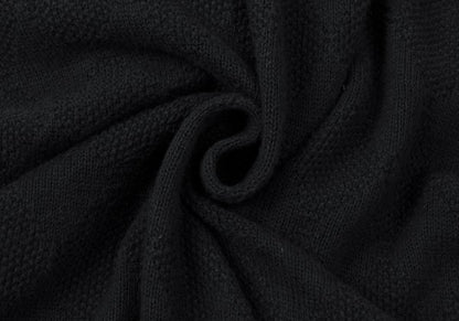 Y's for men Diamond Weave Sleeveless Hoodie Black Size 3