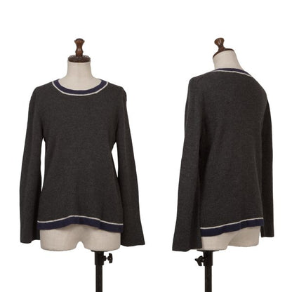 COMME des GARCONS Wool Line Knit Sweater Gray Size M