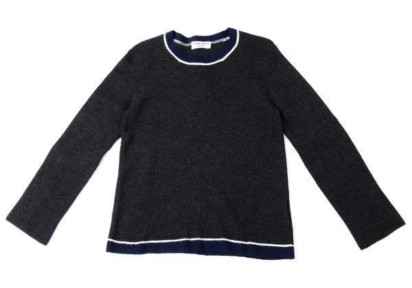 COMME des GARCONS Wool Line Knit Sweater Gray Size M