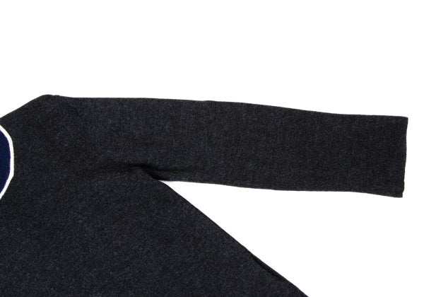 COMME des GARCONS Wool Line Knit Sweater Gray Size M