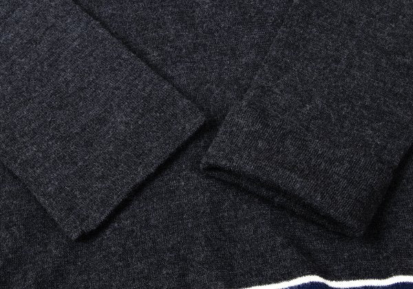 COMME des GARCONS Wool Line Knit Sweater Gray Size M